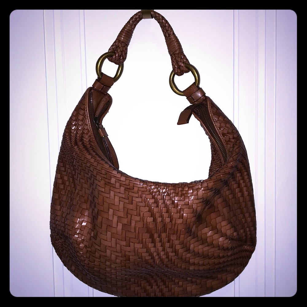 Cole Haan Genevieve Weave Zip Hobo